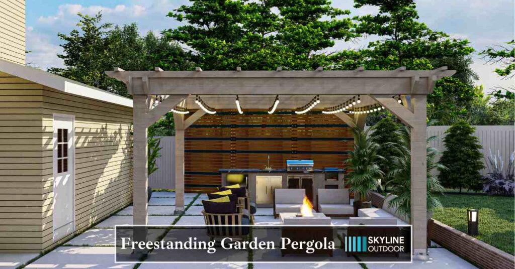  Freestanding Garden Pergola | Skyline Outdoor