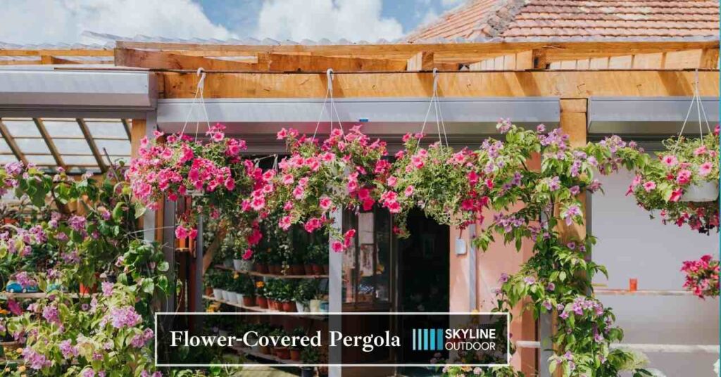 Flower Covered Pergola | Skyline Outdoor