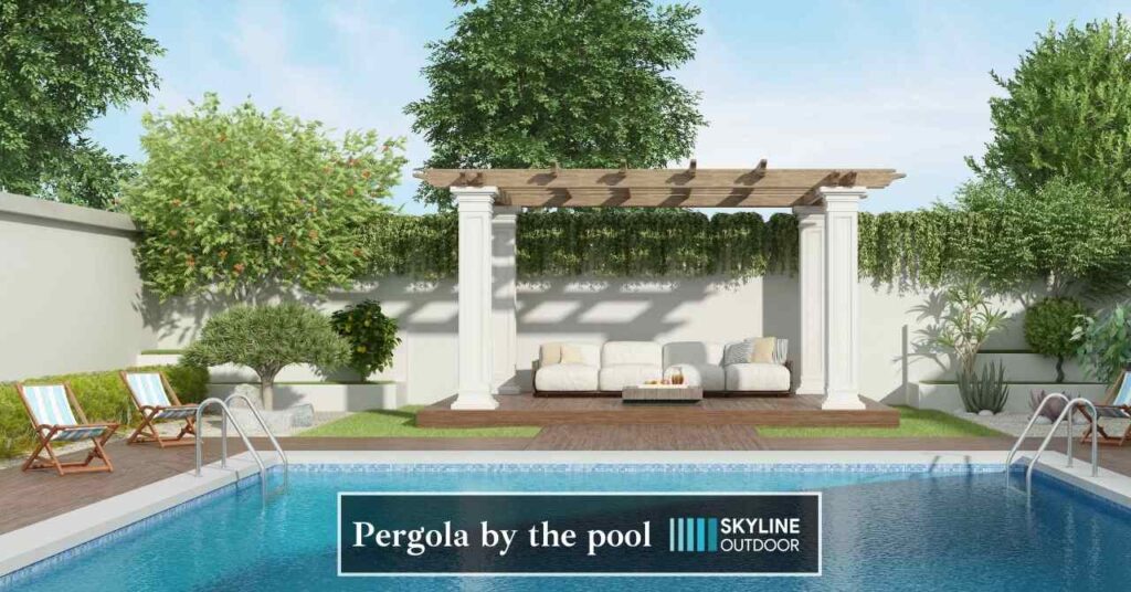 Pergola by the pool | Skyline Outdoor