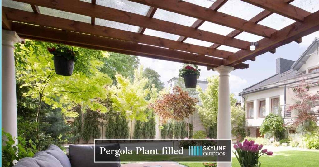 Pergola plant filled | Skyline Outdoor