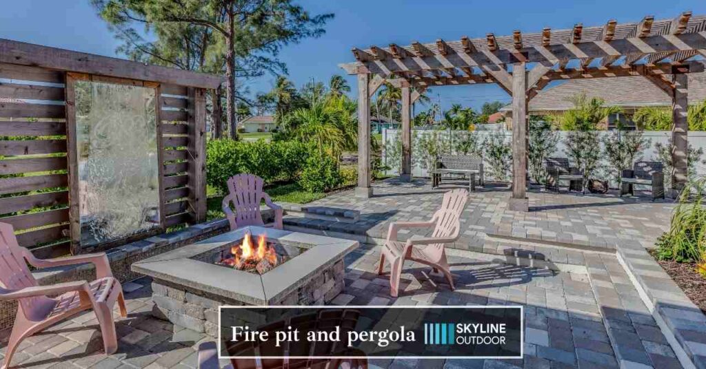 Fire Pit and Pergola | Skyline Outdoor