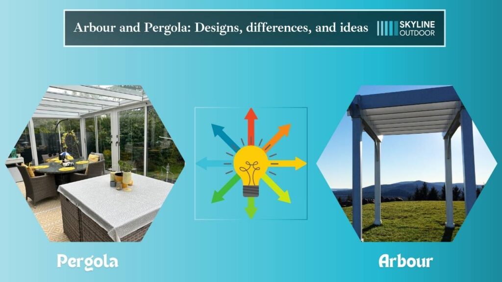 Arbour and Pergola: Designs, differences, and ideas